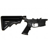 AR-45 Complete Billet Lower Receiver w/Cobra Stock — Glock Style Mags